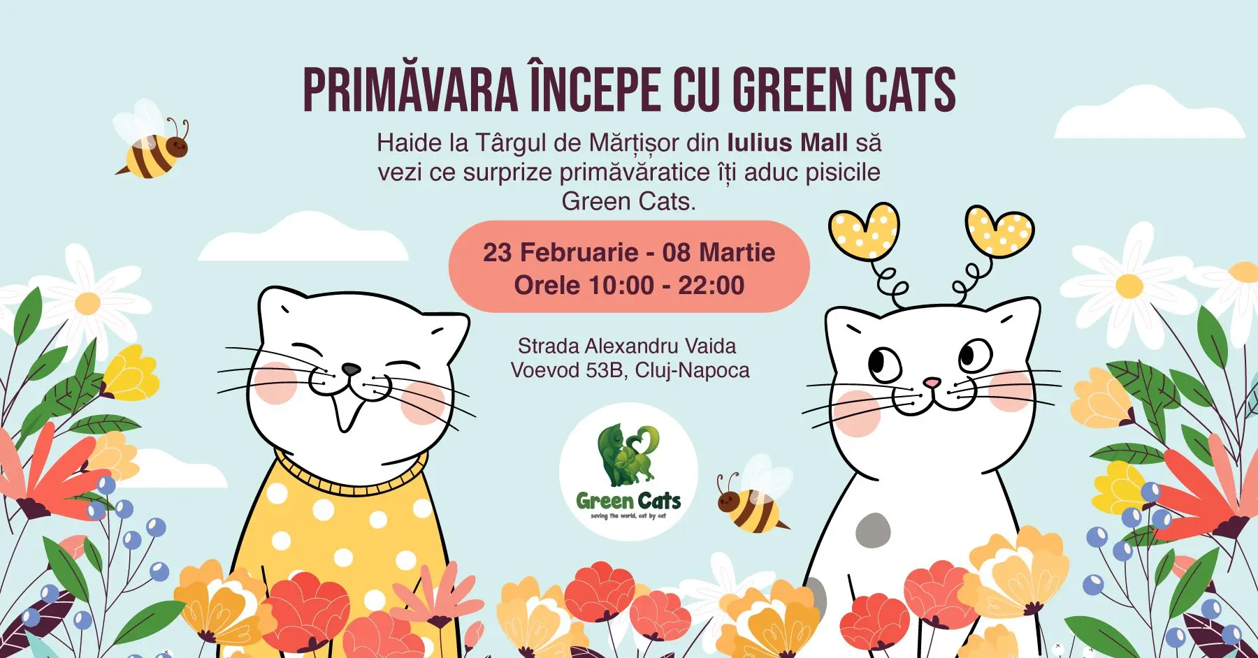 Primăvara începe cu Green Cats