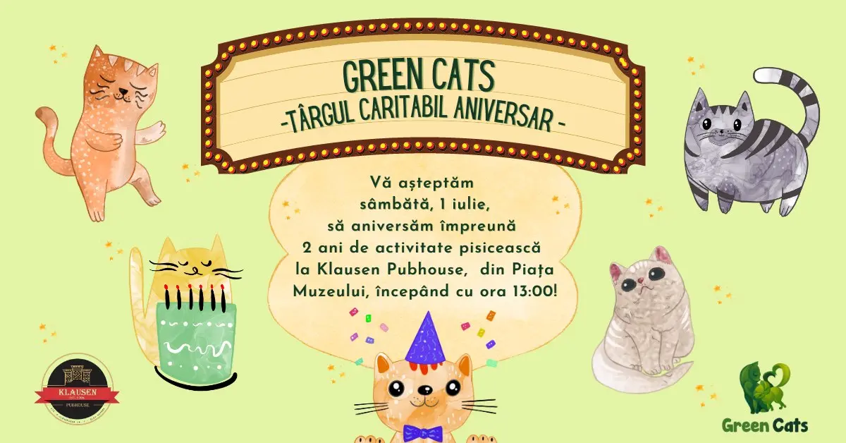 Târgul Caritabil Aniversar Green Cats